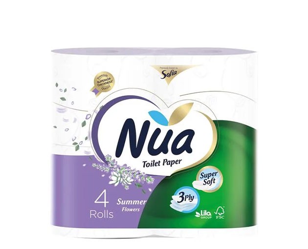Nua 3-ply toilet paper 4 pcs